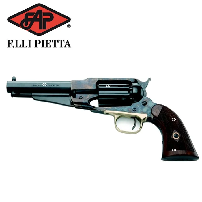 Révolver Pietta 1858 Remington Acier Sheriff Jaspé 44