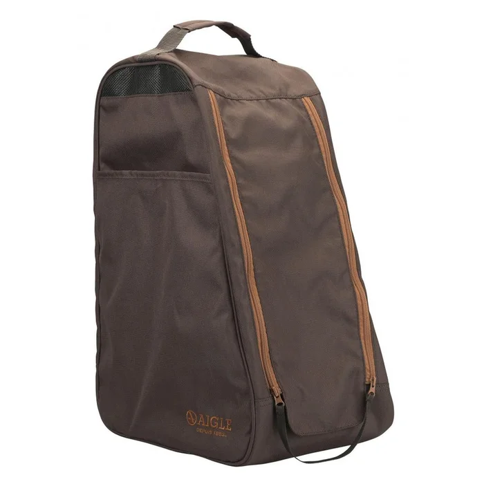 Sac à Bottes Aigle Rubberbag Brun – Résistant et Imperméable – Protection Optimale pour Bottes de Chasse