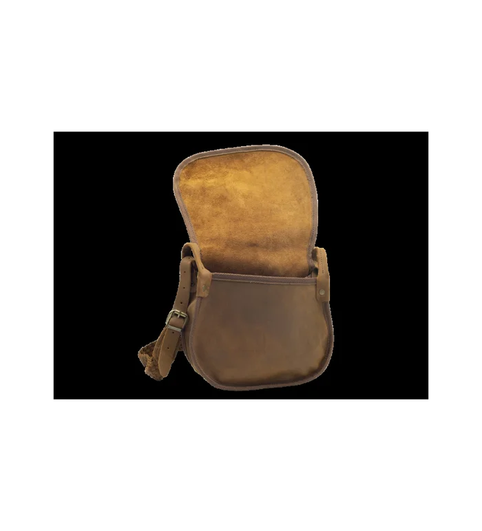 Sac a cartouches garenne cuir pleine fleur