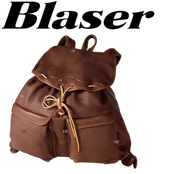 SAC A DOS CUIR MARRON BLASER