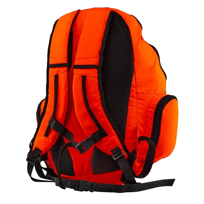 Sac à Dos de Chasse Orange – Haute Visibilité – Résistant et Pratique – Sécurité et Confort sur le Terrain