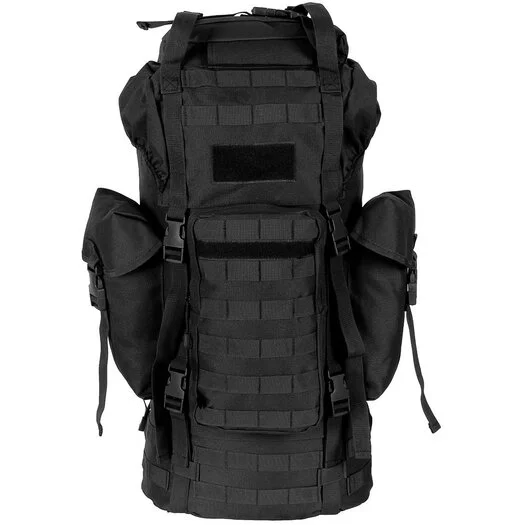 Sac à dos MFH Bundeswehr Molle Combat, 65l, cadre en aluminium, noir