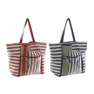 Sac de plage toile PVC 55x17x35 cm (x2)