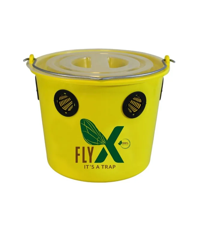 Seau piège à mouches Fly X 12 L + poudre attractive
