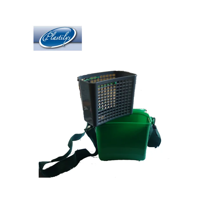 SEAU VIVIER A VAIRONS AVEC SANGLE + PANIER + COUVERCLE 2L PLASTILYS