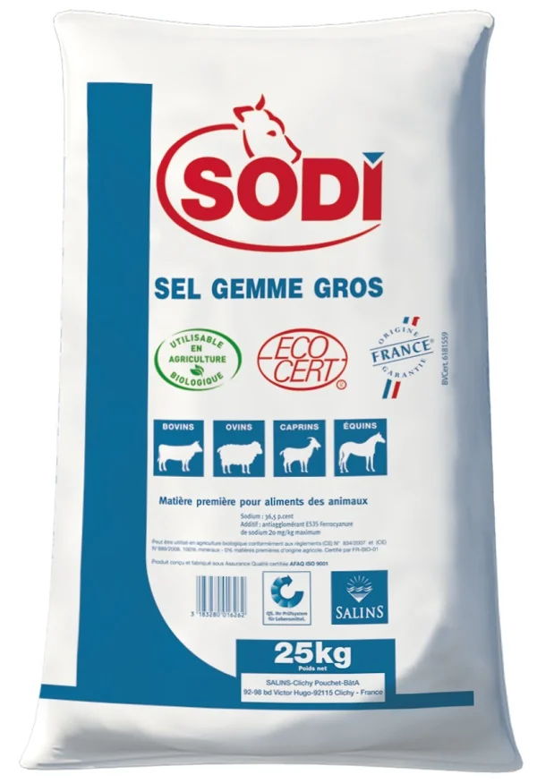 Sel Gemme broyé sac de 25 kg