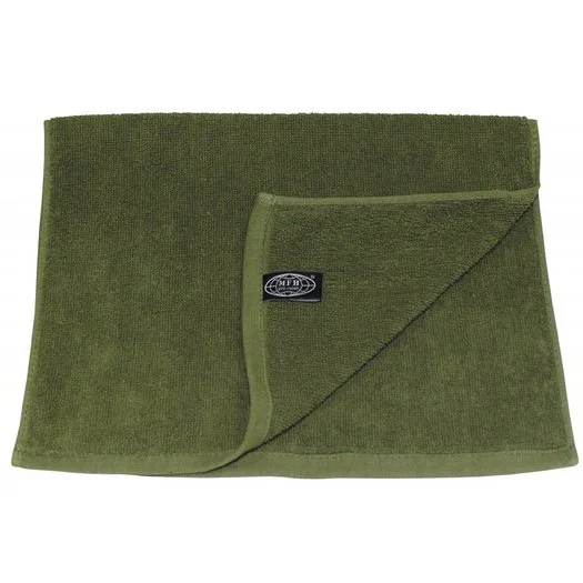 Serviette de bain vert armée, 50 x 30 CM
