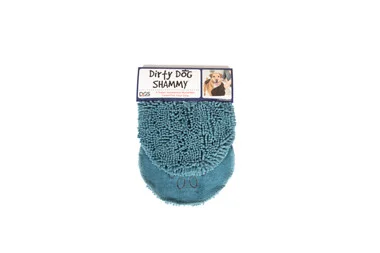 Serviette Shammy pour chien sale Bleu Pacifique
