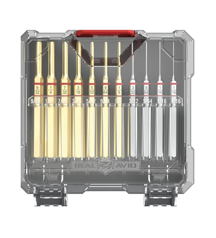 Set Standard Chasse-Goupille 11 Pieces Laiton & Acier