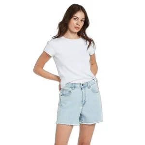 Short jeans taille haute femme Stn Step