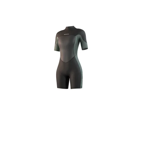 Shortys FemmeMystic Brand Combinaison Shorty 3/2 BZ Flatlock Wmn – Dark Olive 2025