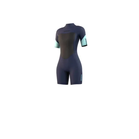 Shortys FemmeMystic Brand Shorty 3/2mm Bzip Flatlock Women Night Blue 2023