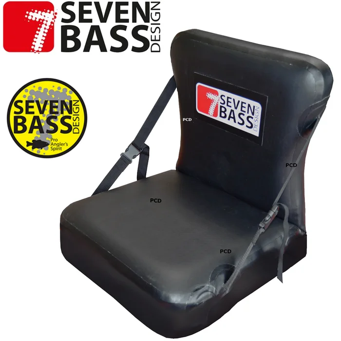 SIEGE AMOVIBLE GONFLABLE POUR FLOAT TUBE SEVEN BASS HEAVY DUTY 15CM NOIR