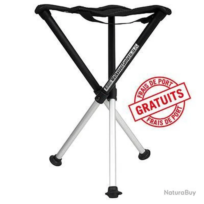 Siège Trépied Confort Walkstool – Hauteur 75 cm – Pliable et Léger – Assise Ergonomique pour Chasse et Outdoor