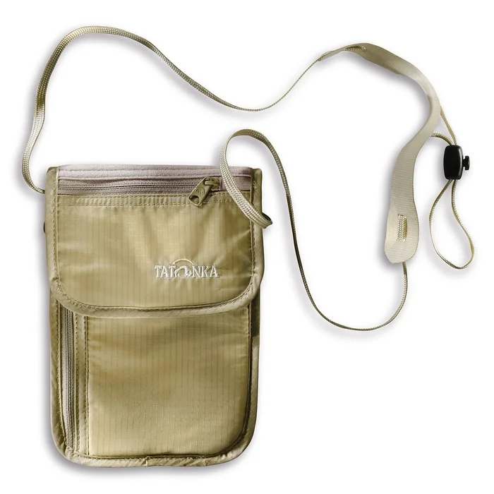 SKINNECK POUCH – Pochette tour de cou Tatonka pour documents et argent – Natural