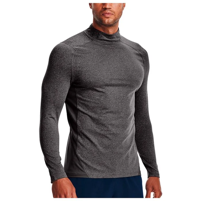 Sous-vêtement Under Armour ColdGear Armour Fitted Mock Charcoal Light Heather Black