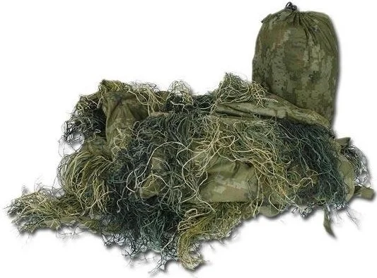 SPC11885 – MIL-TEC – Ghillie Cover &lsquo;Anti Fire&rsquo; – 140 x 100 cm – Woodland