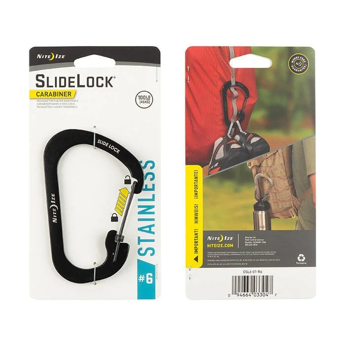 SPC13251 – Nite Ize Mousqueton Slidelock N° 6 Noir