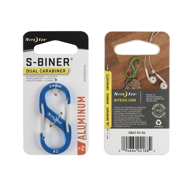 SPC19184 – Nite Ize S-Biner #2 aluminium bleu