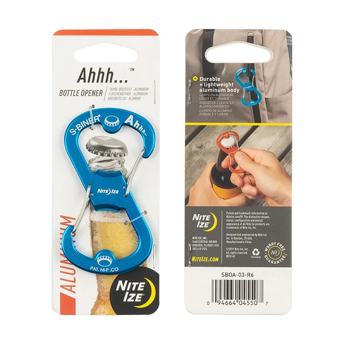 SPC19305 – Nite Ize S-Biner décapsuleur aluminium bleu