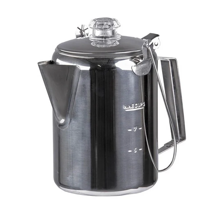 SPC28986 – Mil-Tec Cafetière inox avec percolateur 1,2 l