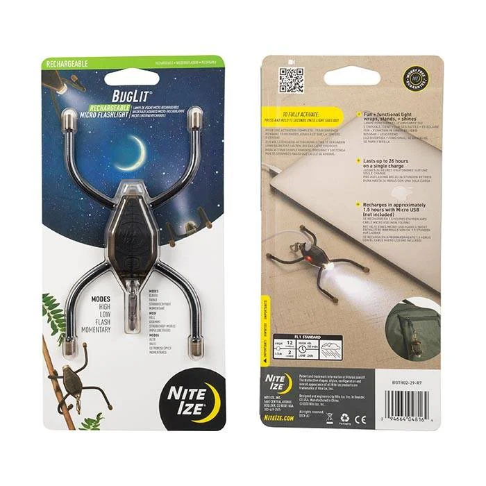 SPC35462 – Nite Ize Microlampe rechargeable Buglit Coyote/Noir