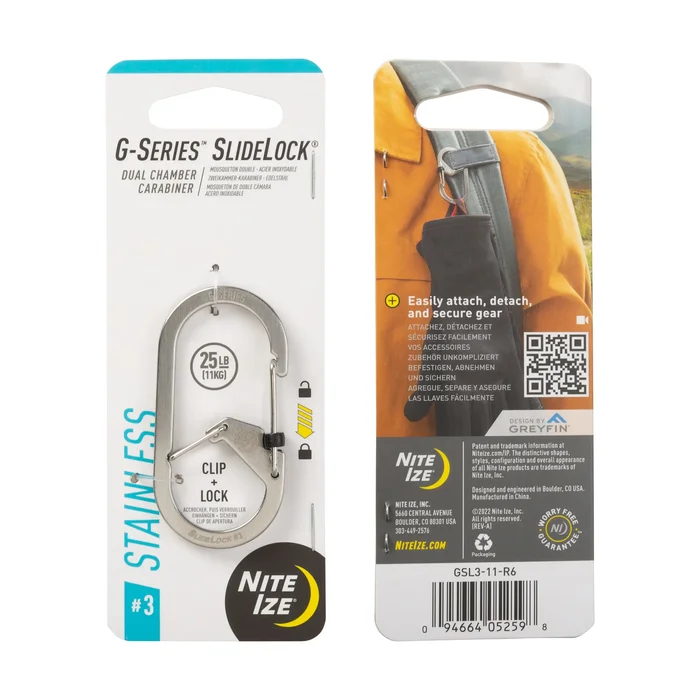 SPC37689 – Nite Ize G-Series Slidelock N° 3 acier
