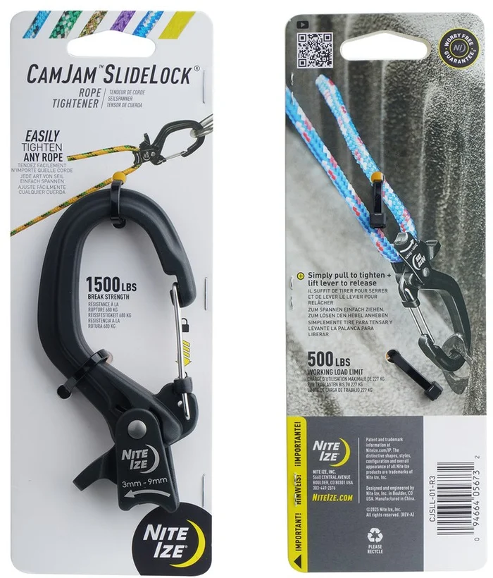 SPC45121 – NITE IZE CamJam SlideLock Mousqueton 1500lbs