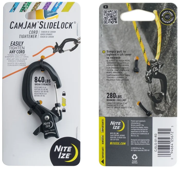 SPC45122 – NITE IZE CamJam SlideLock Mousqueton 840lbs