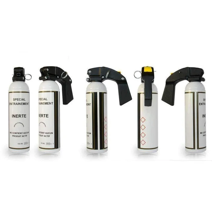 Spray lacrymogène d’entraînement gel inerte