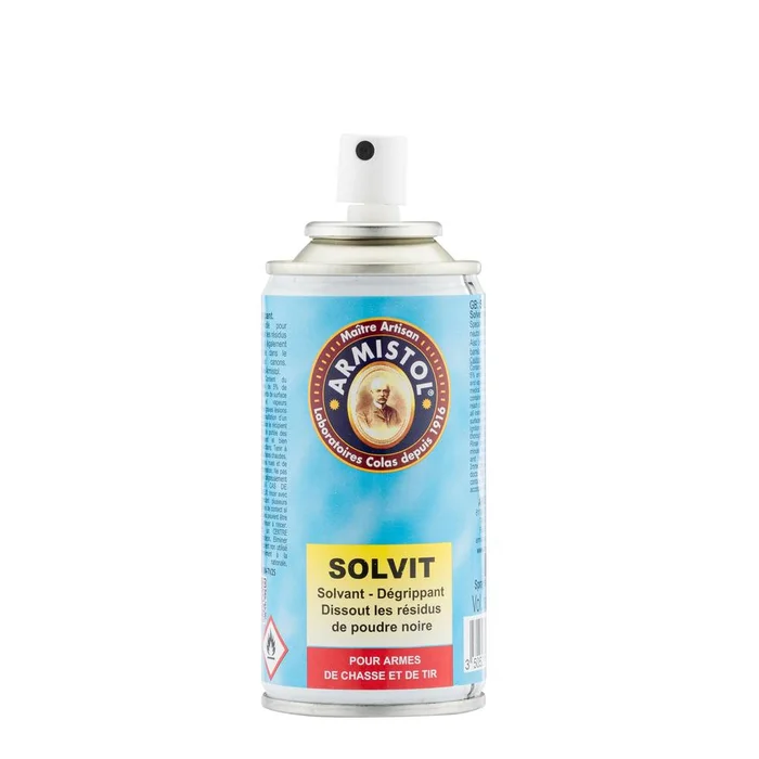 Spray Solvant Armistol Solvit – Nettoyage Efficace – Protection Durable – Entretien Armes et Matériel