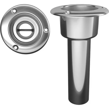 Support de canne à pêche et porte-gobelet en acier inoxydable série Mate 0 – Ouvert – Dessus rond