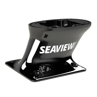 Support de montage modulaire Seaview 5″ arrière incliné, plaque supérieure de base 7×7 requise – Noir