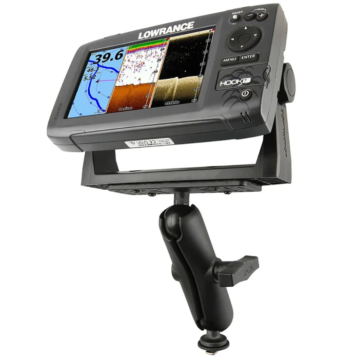 Support de montage pour appareils électroniques marins Ram Mount avec base à boule de commande pour les unités de moins de 10 lb – Image 2