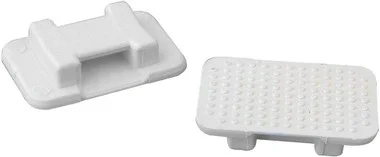 Support de montage pour collier de serrage Weld Mount At-5, grand blanc, paquet de 500