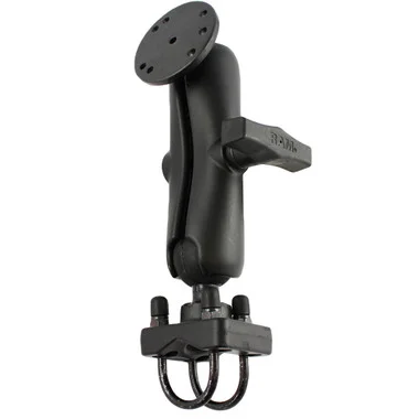 Support de rail à double boulon en U RAM Mount avec base ronde