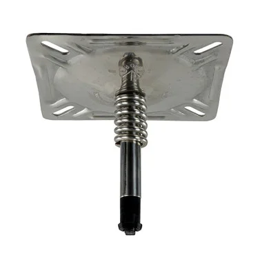 Support de siège Springfield KingPin 7″ x 7″ avec ressort – Poli