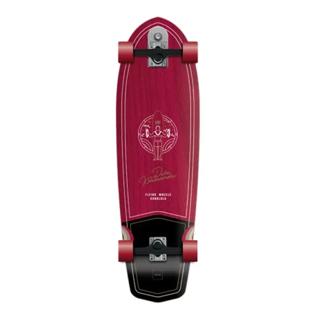 SurfSkateFlying Wheels DUKE BURGUNDY 34″ SURFSKATE