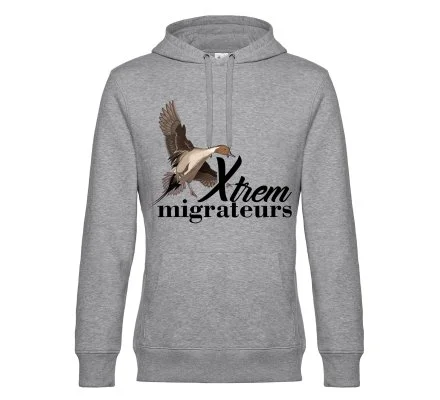 Sweat canard pilet gris XTREM MIGRATEURS