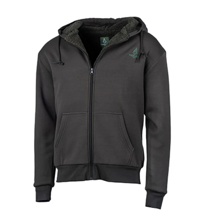 Sweat capuche zippé vert Treeland