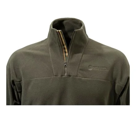 Sweat de chasse polaire zippé marron BERETTA – Image 3
