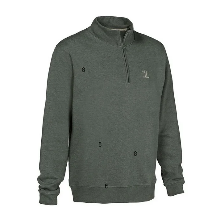 Sweat Homme Percussion Col Montant Kaki