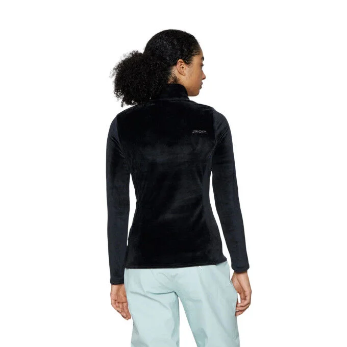 Sweat polaire a 1/2 zip Femme Spyder Shimmer Bug – Black – Image 4