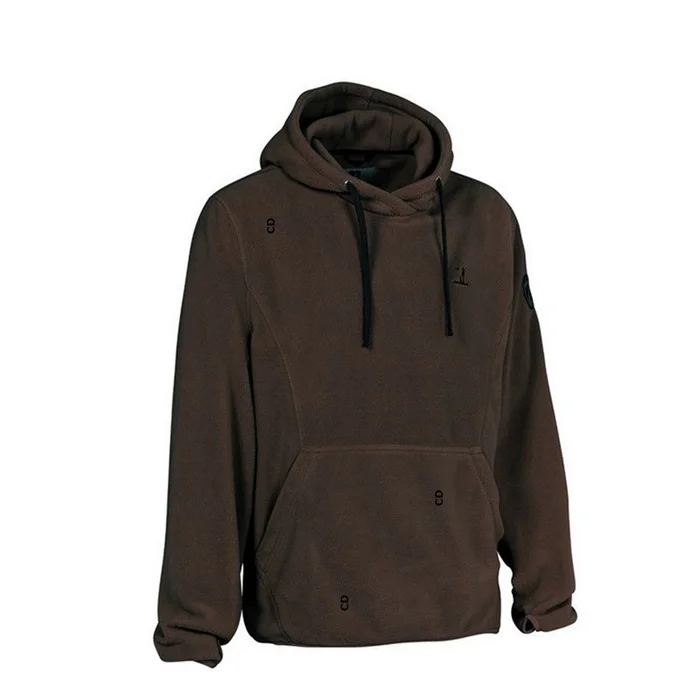 Sweat Polaire A Capuche Homme Percussion Marron
