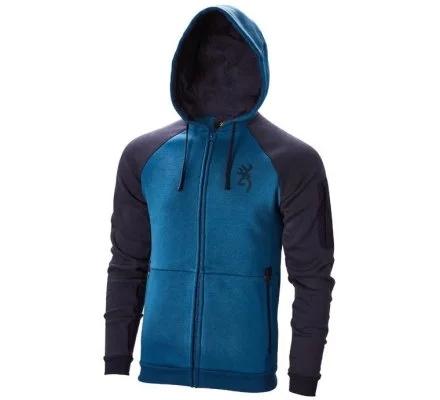 Sweat zippé Snapshot two tones bleu BROWNING