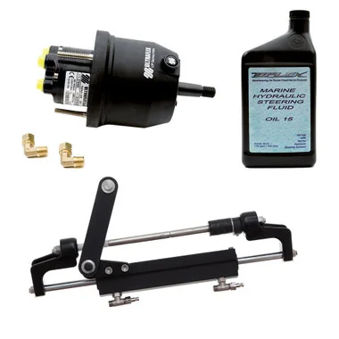 Système Uflex HYCO 1.1 à montage frontal OB jusqu’à 175 CV – Comprend un gouvernail UP20 FM, 2 pintes d’huile, un cylindre UC95-OBF