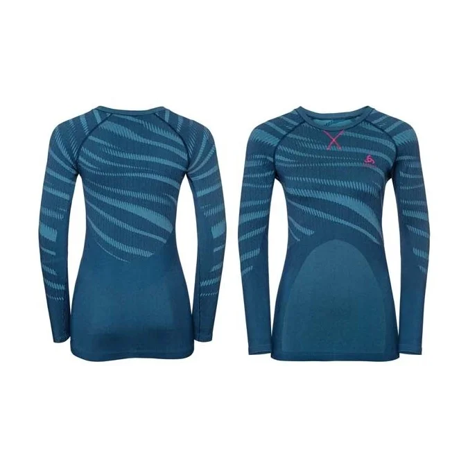 T-SHIRT FEMME ODLO TOP CREW NECK PERFORMANCE BLACKCOMB