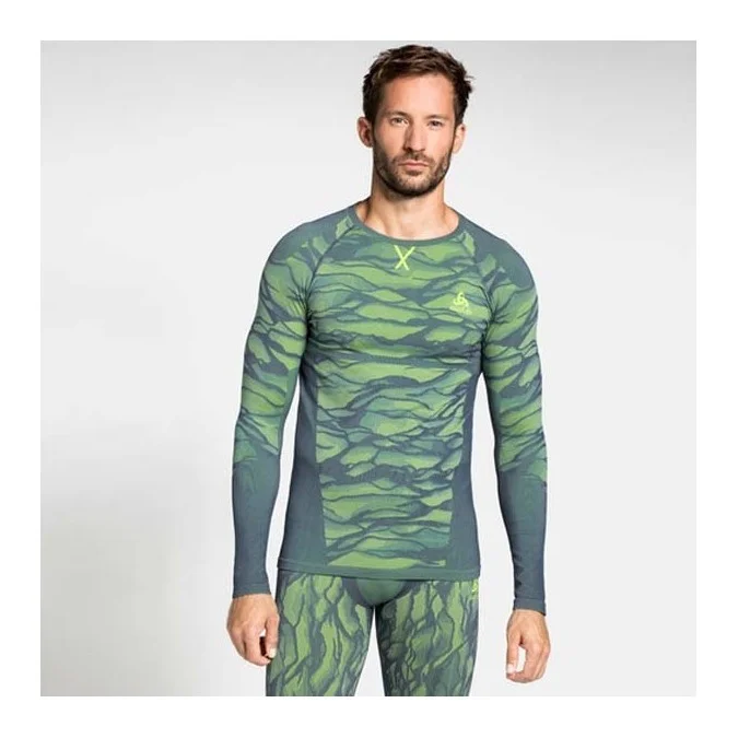 T-SHIRT ODLO M BLACKCOMB L-S BASE LAYER TOP