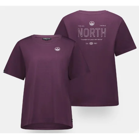 T-ShirtNorth Kiteboarding Freedom WMS Tee – plum 2025