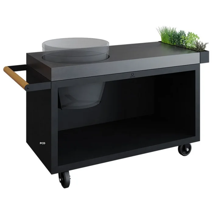 Table Noire 135 Pro Béton Ofyr Pour Kamado Big Green Egg